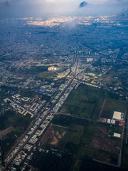 Aerial view of cityscape of vietnam