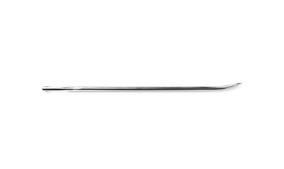 Stitching needle for leather working isolated on white, top view