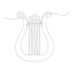 cetra disegnato in una singola linea continua