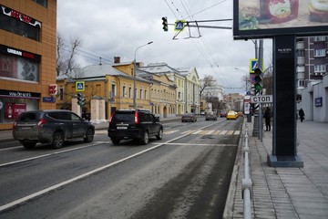 Fototapeta na wymiar street in moscow