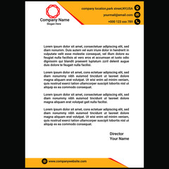 Clean Colorful letterhead template Design
