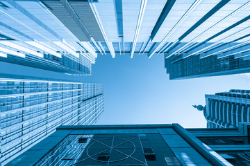 Fototapeta premium looking Up Modern Office Building
