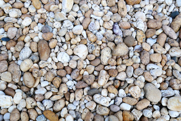 background of stones. pebble beach
