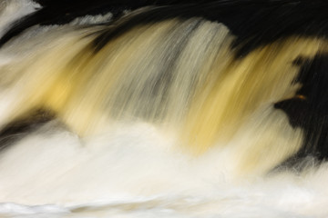 Fototapeta na wymiar Close-up of waterfalls at Dave's Falls, Marinette County, Wisconsin