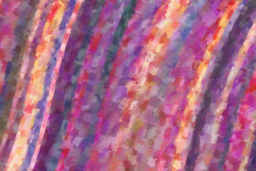 Purple, yellow and pink waves Dry Brush Oil Paint paint background.