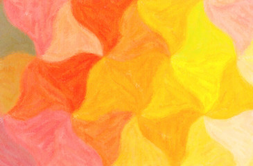 Orange and red Wax Crayon paint background.