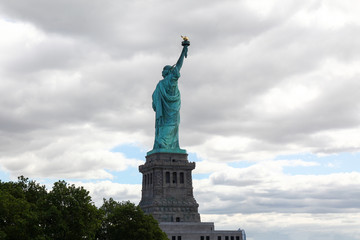 Fototapeta na wymiar Be side Landmark the Statue of liberty is most famous in New York ,USA.