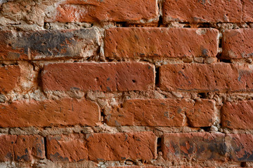 background and texture, brick red wall with spots