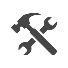 Service tools icon on isolated on white background. Vector illustration.