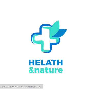 Cross, health logo - icon, vector design