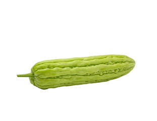  Bitter melon gourd isolated on white background.