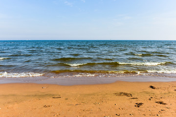 Coastline scenery in qinhuangdao, hebei province, China