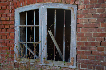 window in a ruined house