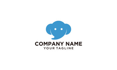 CLOUD AND ELEPHANT COMBINATION LOGO