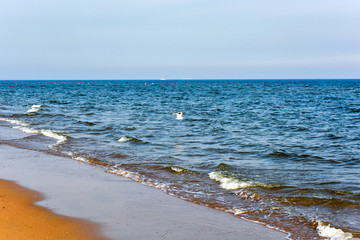 Coastline scenery in qinhuangdao, hebei province, China