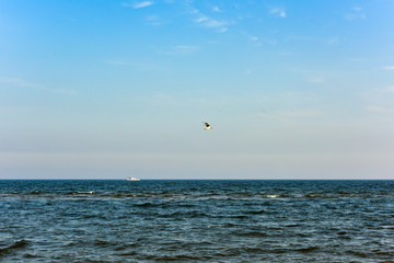 Coastline scenery in qinhuangdao, hebei province, China