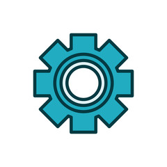 gear settings setup line style icon