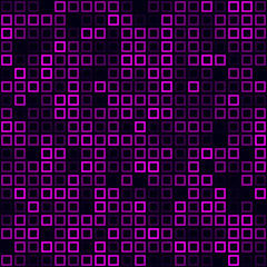 Abstract background. Filled pattern of frames. Magenta colored seamless background. Superb vector illustration.