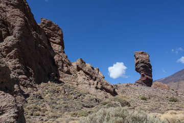 Amazing rock formations of the Teide National Park (World Heritage Site), Tenerife, Canary Islands, Spain.