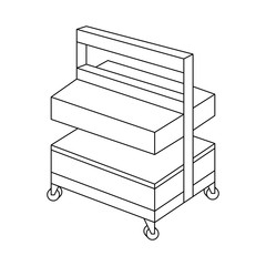 Hollander beater and papermaking equipment icon set
