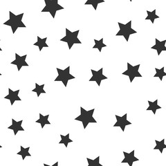 Fototapeta premium Vector seamless stars pattern. Star background based on random elements for high definition concept
