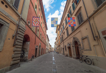 Città di Castello (Italy) - A charming medieval city with stone buildings, province of Perugia, Umbria region. Here a view of historical center.
