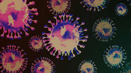Corona virus 2019,Virus cells flowing corona virus cells,corona virus image