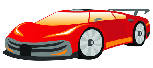 Naklejka premium supercar concept of modern sports car. vector illustration
