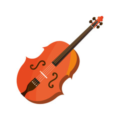 Fototapeta na wymiar violin string musical instrument isolated icon