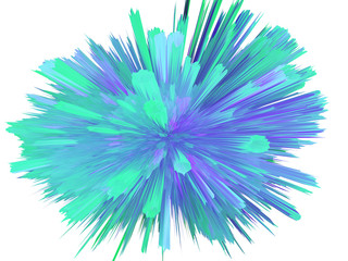 Abstract colorful corona virus 3d render background.