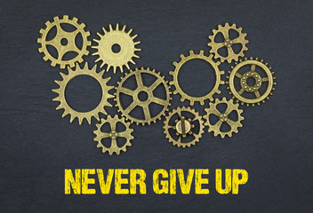 Never give up 
