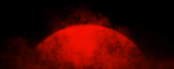 Planet infected with coronavirus. Planet earth in danger. Virus and infection are everywhere. Stock illustration.