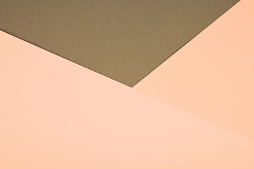 Multicolored empty image for any design purposes, colored paper taupe, salmon and peach