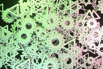 Background abstract, geometric triangle or square for design, graphic resource. 3D render.