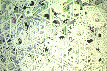 Abstract, geometric triangle or square. Wallpaper for graphic design. 3D render.