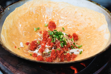 Stuffed Crispy Egg Crepe