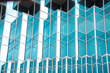 Architecture details Modern Building Glass facade Business background