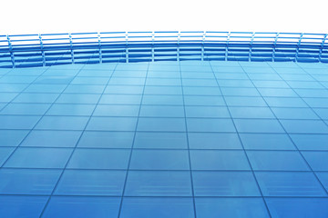 glass facade of a building
