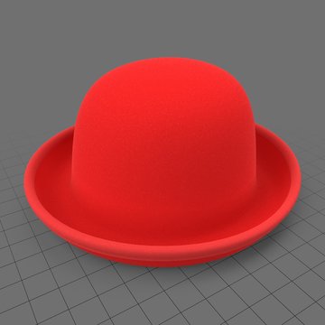 Red bowler hat