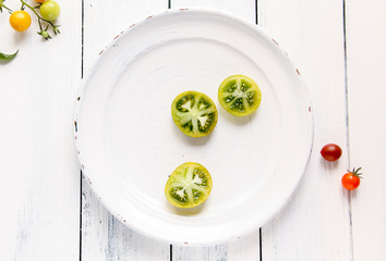 Tomaten Teller grün