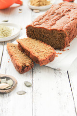 Kürbis Brot Kürbiskernmehl Low Carb Kürbiskern Mehl