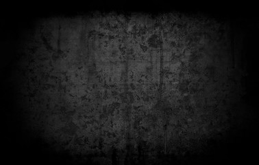 Old wall texture cement dark black gray  background abstract grey color design are light with white gradient background.