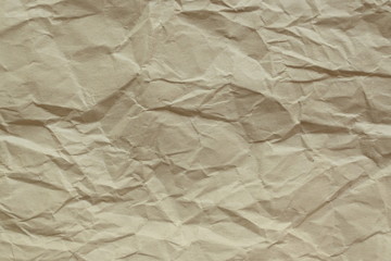 brown crumpled paper texture background