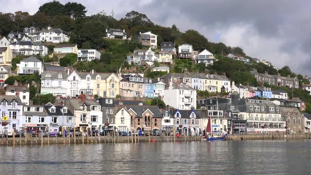 Pretty harbour Looe in Cornwall England UK 4K