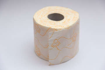 patterned toilet paper roll