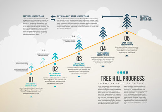 Tree Hill Progress Infographic Layout