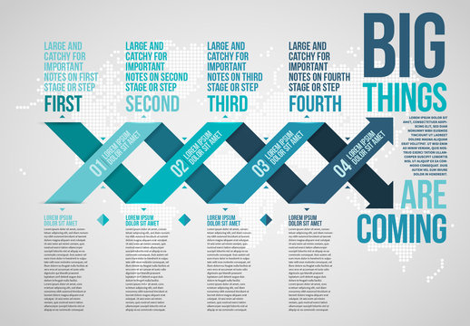 Opposing Switch Arrows Infographic Layout