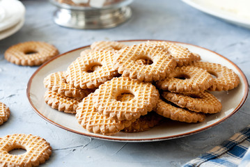 Plate Of Homemade Butter Cookies