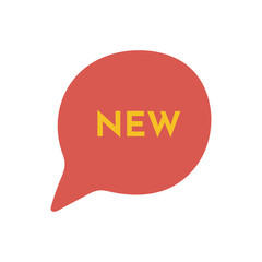 New sale tag and label. Red label new vector. Special shopping offer badge, product sticker.