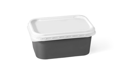 Plastic container for margarine spread, butter